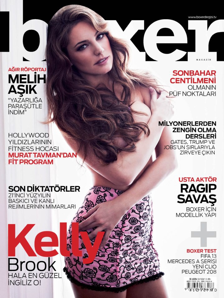 Kelly Brook featured on the Boxer cover from November 2012