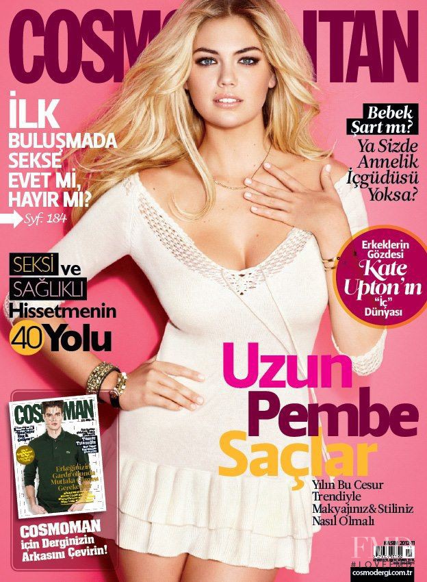 Kate Upton featured on the Cosmopolitan Turkey cover from November 2012