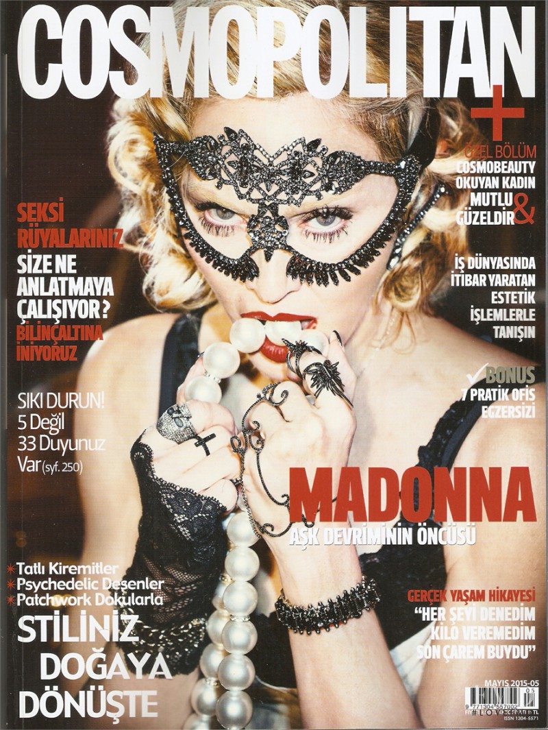 Madonna featured on the Cosmopolitan Turkey cover from May 2015