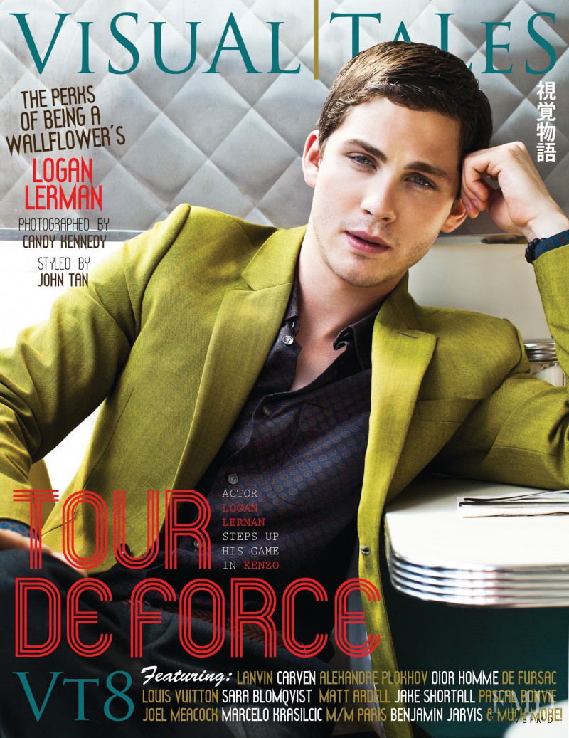 Logan Lerman featured on the Visual Tales screen from December 2012