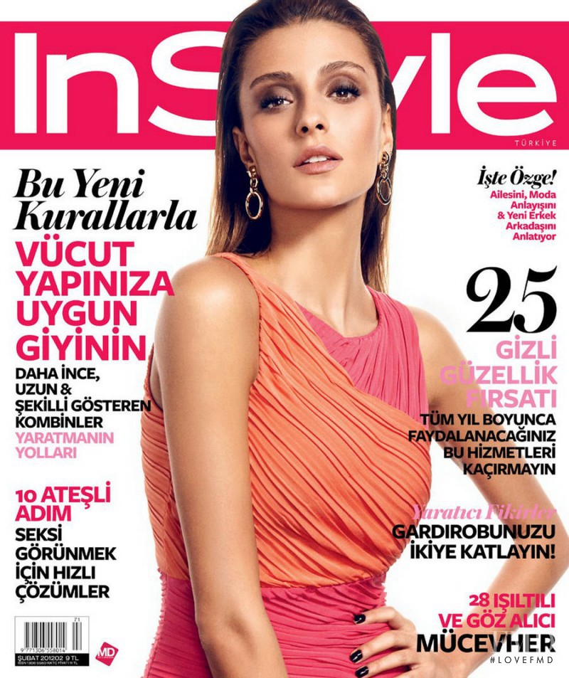 Ozge Ulusoy featured on the InStyle Turkey cover from February 2012