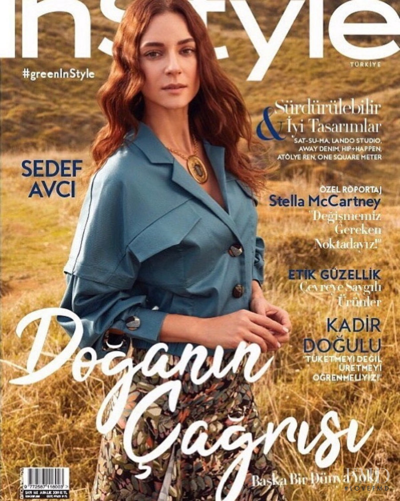 Sedef Avci featured on the InStyle Turkey cover from December 2019