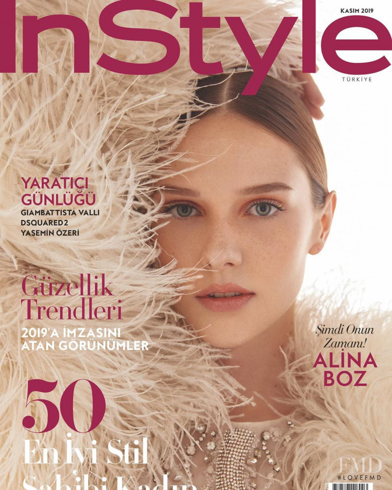 Alina Boz featured on the InStyle Turkey cover from November 2019