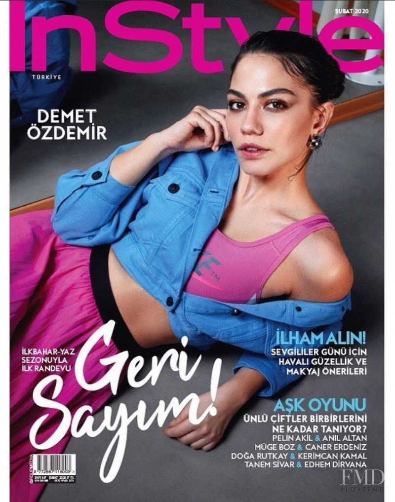 Demet Ozdemir featured on the InStyle Turkey cover from February 2020