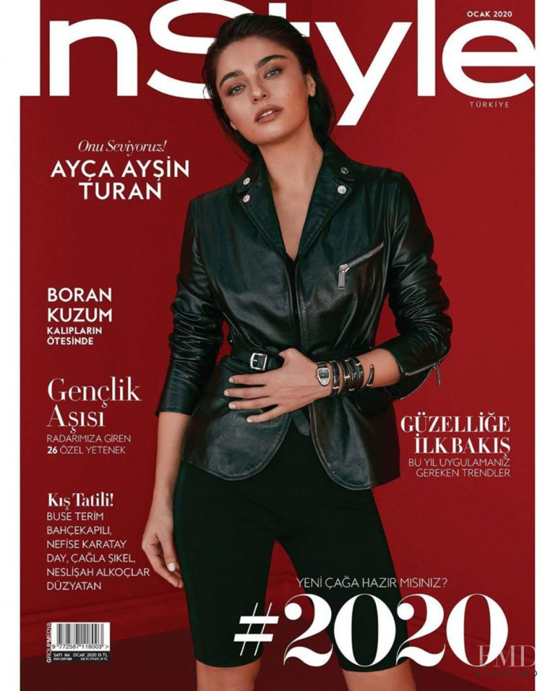 Ayca Aysin Turan featured on the InStyle Turkey cover from January 2020
