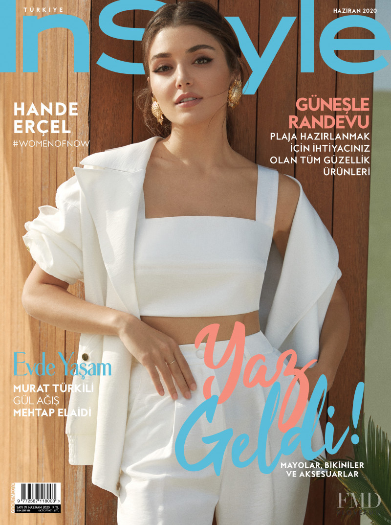 Hande Ercel featured on the InStyle Turkey cover from June 2020