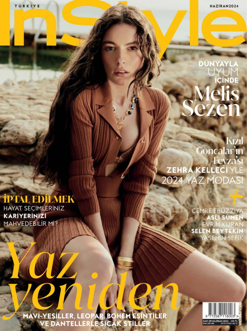 Melis Sezen featured on the InStyle Turkey cover from June 2024