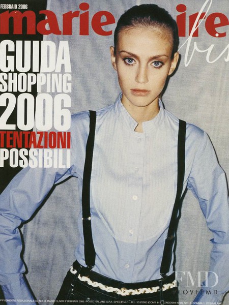 Ekaterina Smarhun featured on the Marie Claire Bis Shopping Italy cover from February 2006