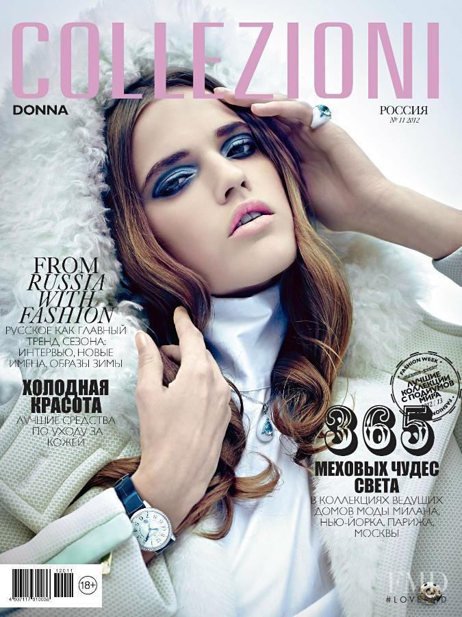 Milana Kruz featured on the Collezioni Russia cover from November 2012