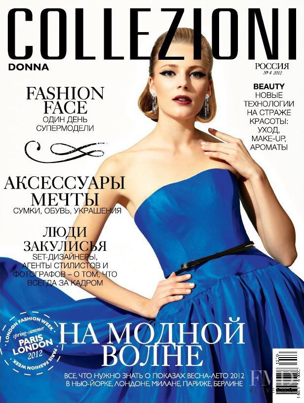 Ieva Laguna featured on the Collezioni Russia cover from April 2012