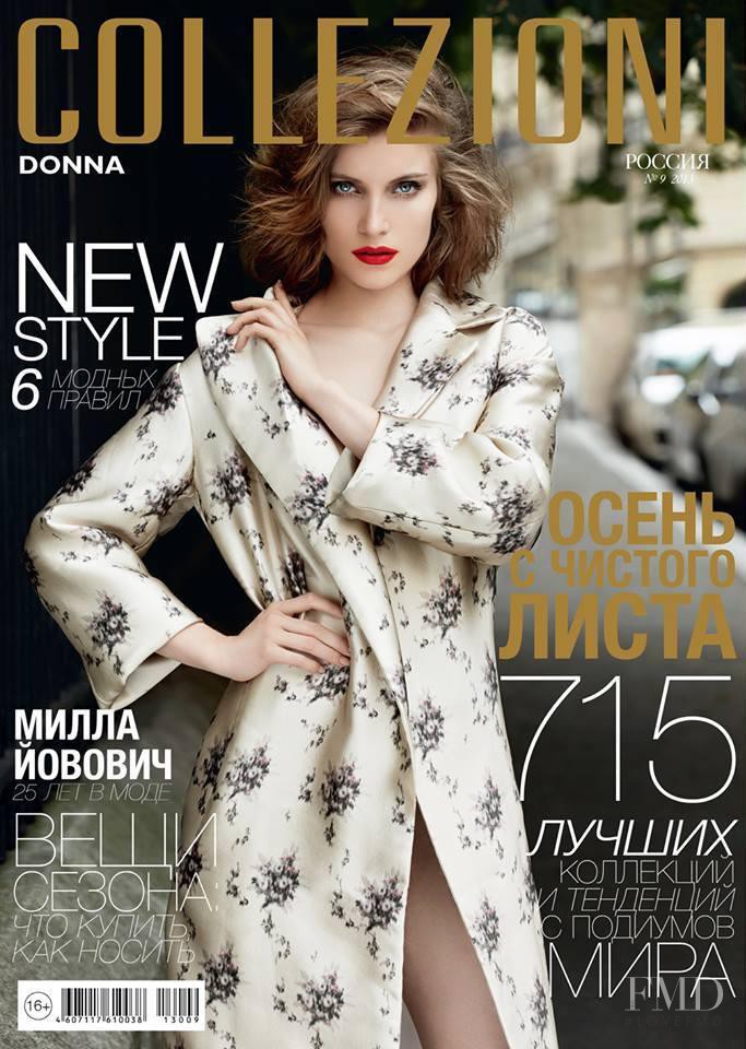 Adrianna Grzadziel featured on the Collezioni Russia cover from September 2013