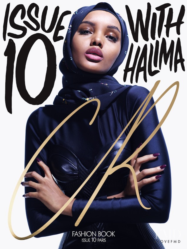 Halima Aden  featured on the CR Fashion Book cover from February 2017