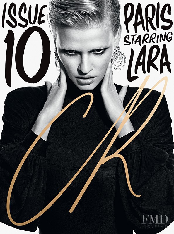 Lara Stone featured on the CR Fashion Book cover from February 2017