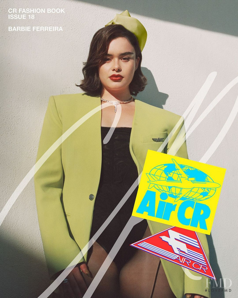 Barbie Ferreira featured on the CR Fashion Book cover from March 2021
