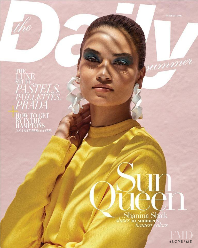 Shanina Shaik featured on the The Daily Dan cover from June 2017