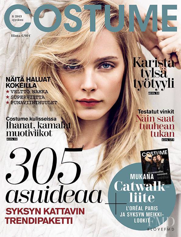 Jules Mordovets featured on the Costume Finland cover from August 2013