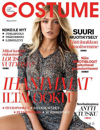 Lucia Jonova featured on the Costume Finland cover from December 2013