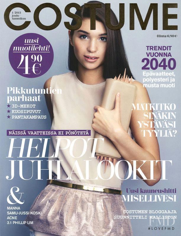 Erika featured on the Costume Finland cover from January 2013