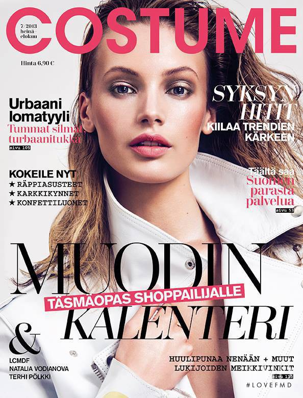 Mona Johannesson featured on the Costume Finland cover from July 2013