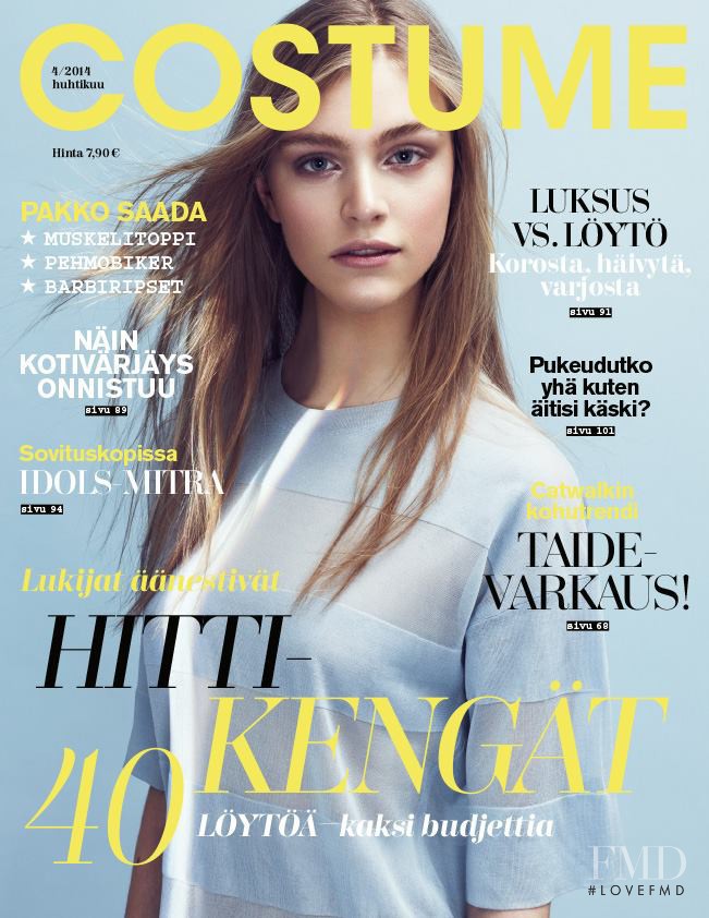 Hedvig Palm featured on the Costume Finland cover from April 2014
