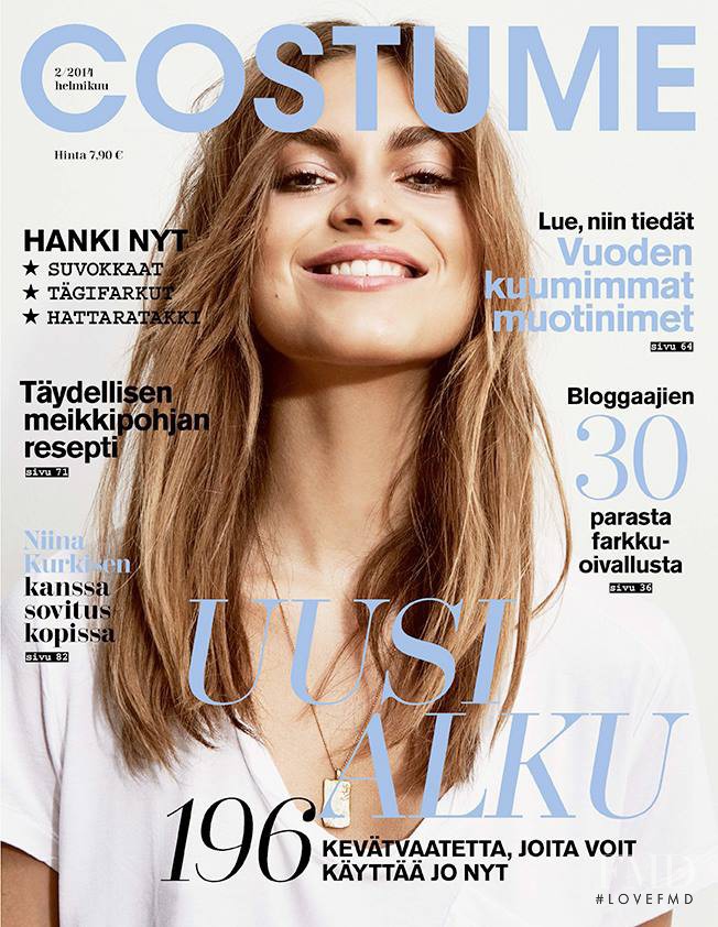 Veneda Budny featured on the Costume Finland cover from February 2014