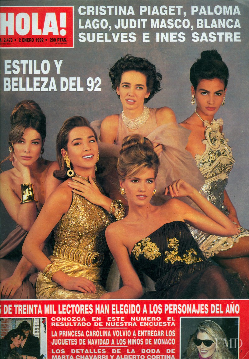 Blanca Suelves featured on the Hola! cover from January 1992