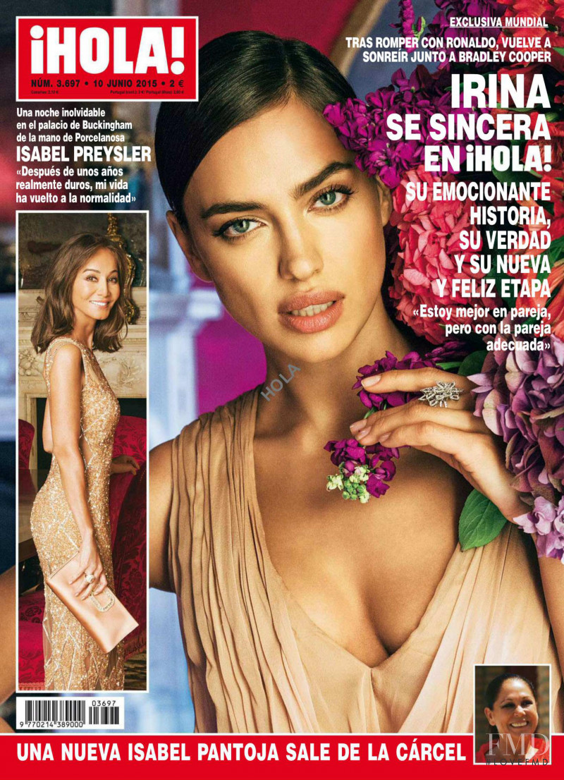 Irina Shayk featured on the Hola! cover from June 2015