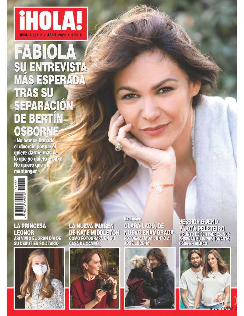  featured on the Hola! cover from April 2021