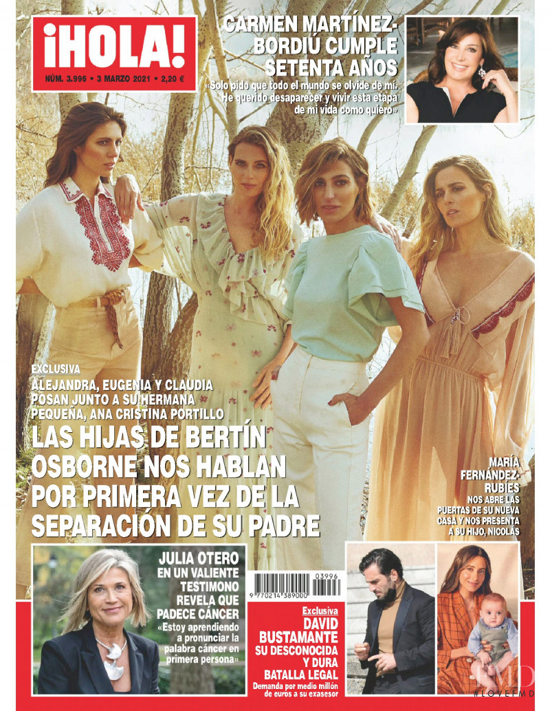  featured on the Hola! cover from March 2021