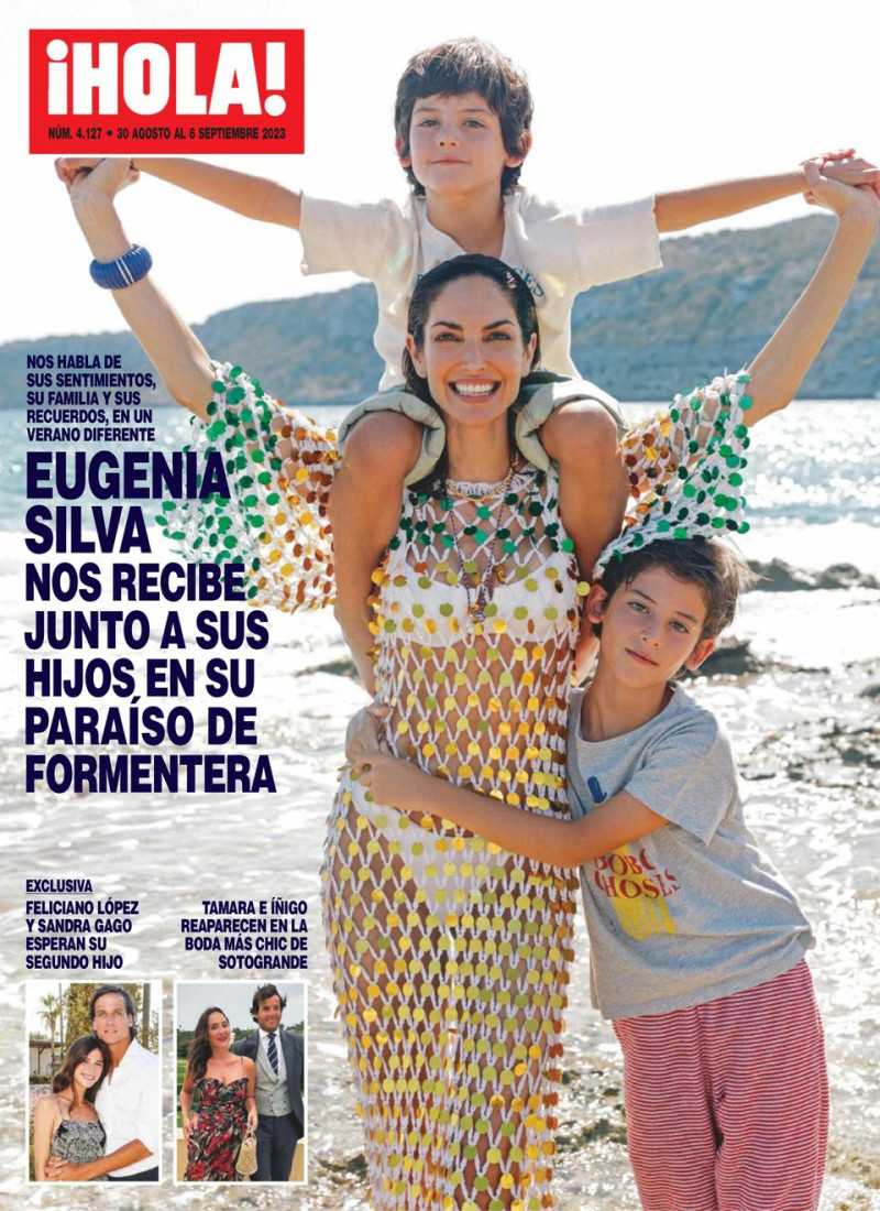 Eugenia Silva featured on the Hola! cover from August 2023