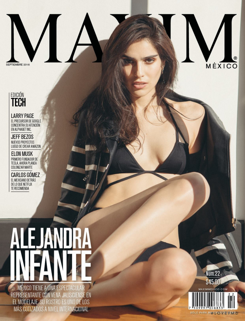 Alejandra Infante featured on the Maxim Mexico cover from September 2016