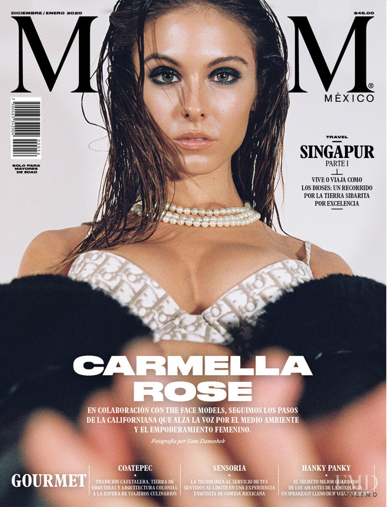 Carmella Rose featured on the Maxim Mexico cover from December 2019