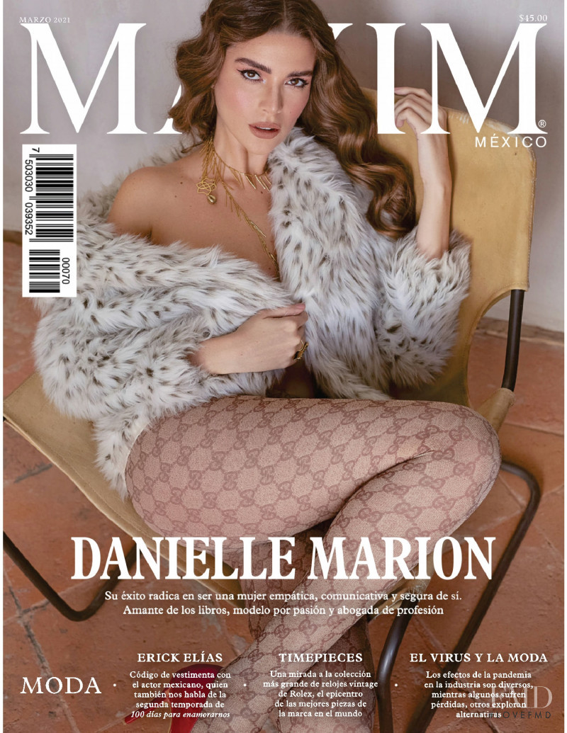 Danielle Marion featured on the Maxim Mexico cover from March 2021