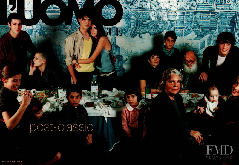  featured on the L\'Uomo Vogue cover from April 2000