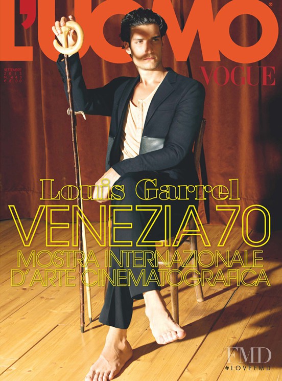 Louis Garrel featured on the L\'Uomo Vogue cover from September 2013