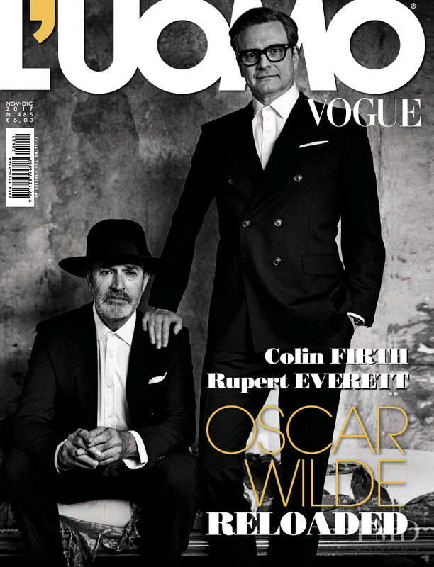 Colin Firth, Rupert Everett  featured on the L\'Uomo Vogue cover from November 2017