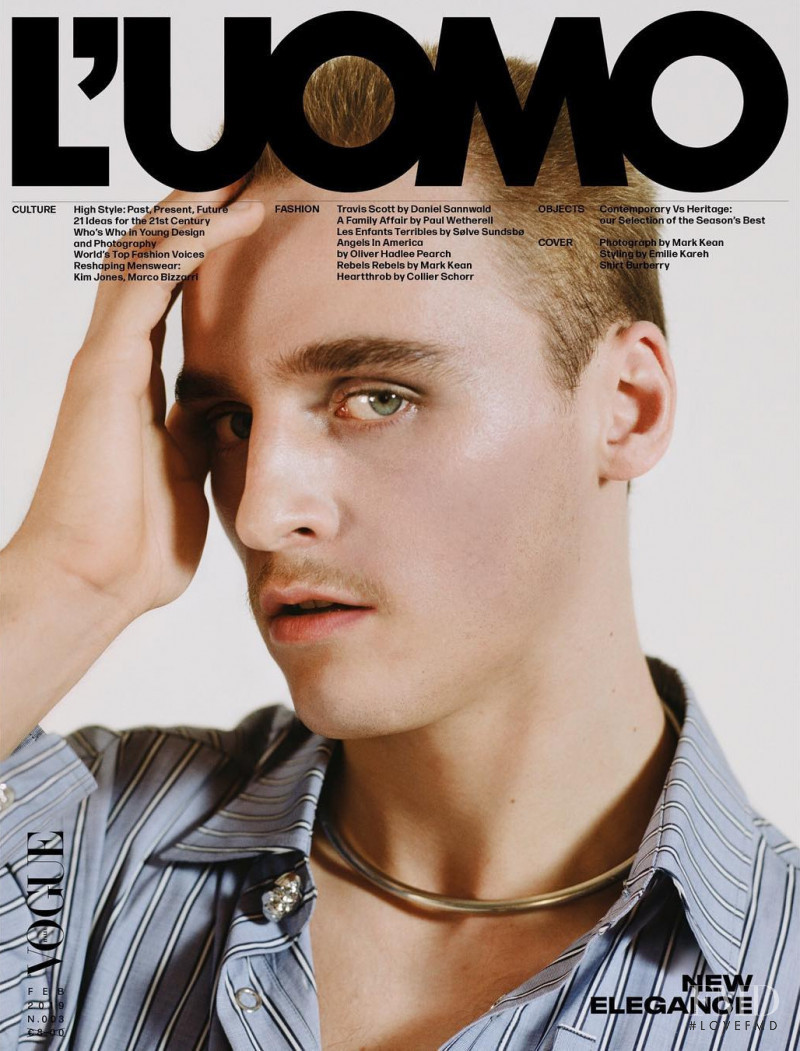  featured on the L\'Uomo Vogue cover from January 2019