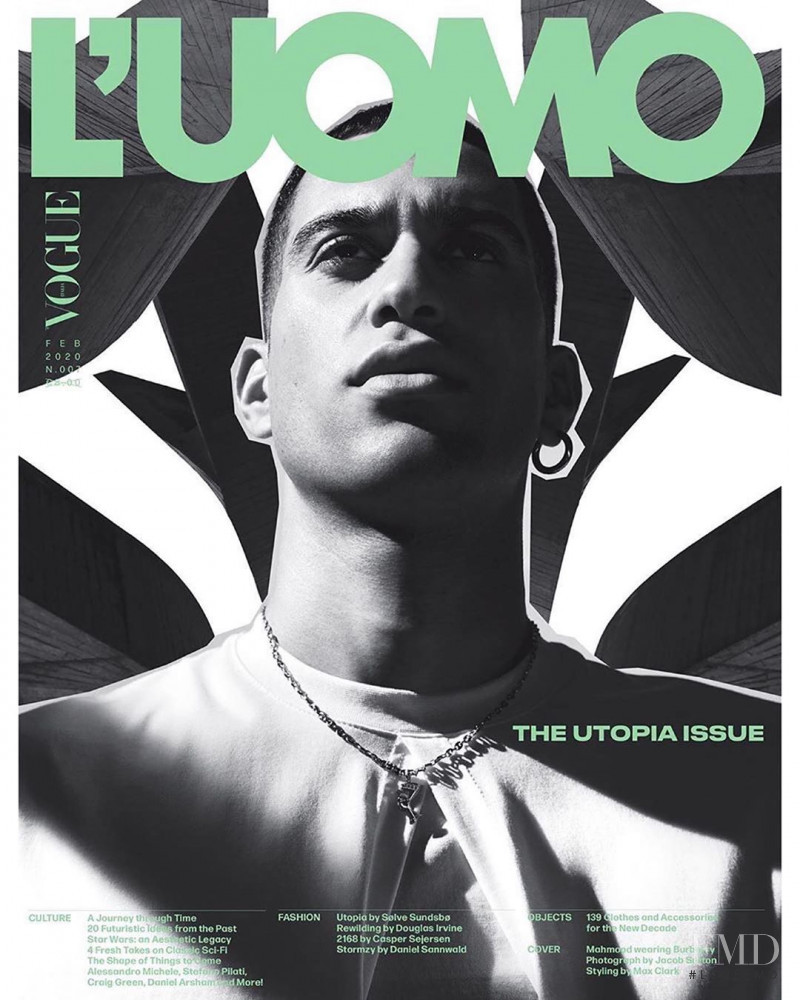 Mahmood  featured on the L\'Uomo Vogue cover from February 2020