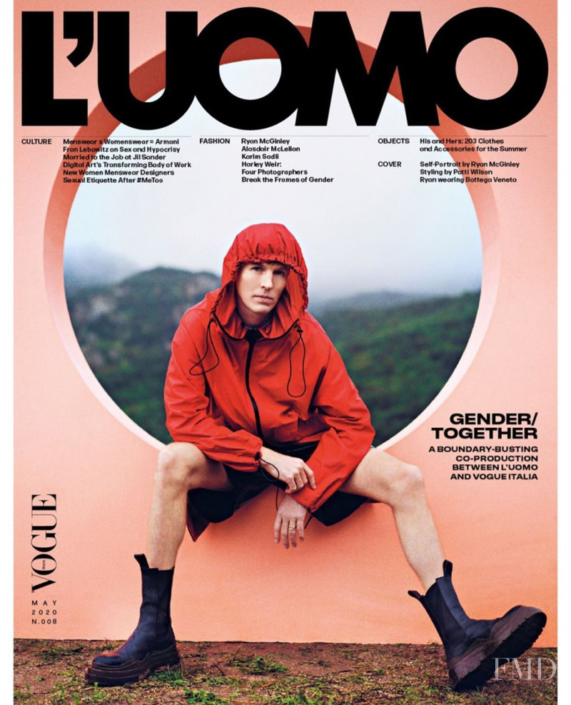  featured on the L\'Uomo Vogue cover from May 2020