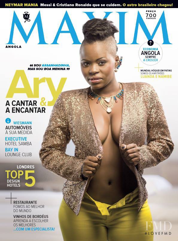 Ary featured on the Maxim Angola cover from September 2013