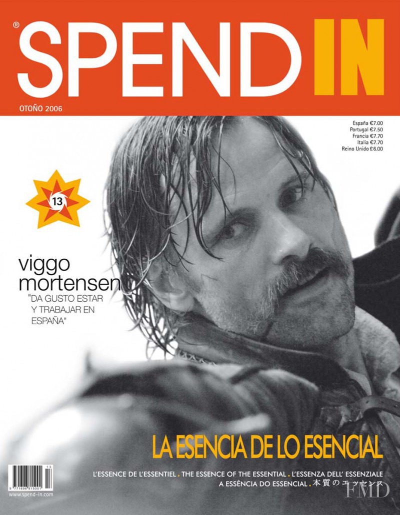 Viggo Mortensen featured on the Spend In cover from September 2006