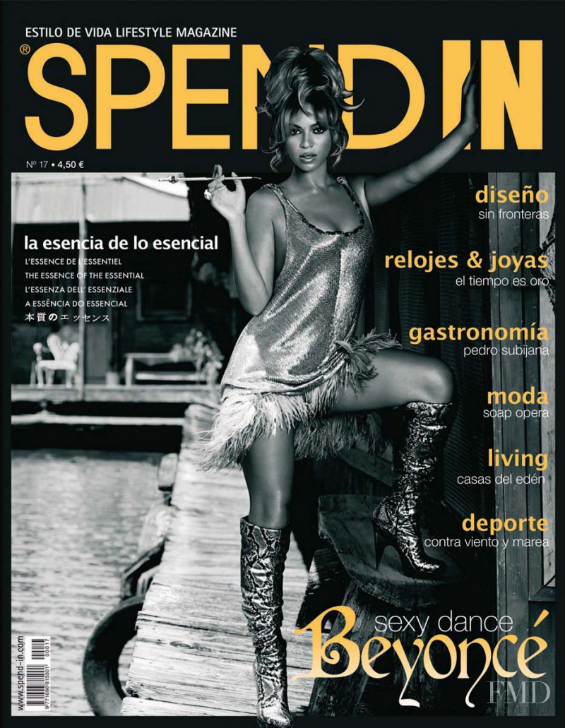 Beyoncé Knowles featured on the Spend In cover from April 2007