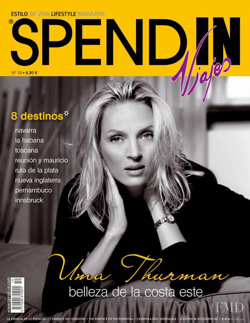 Uma Thurman featured on the Spend In cover from September 2007