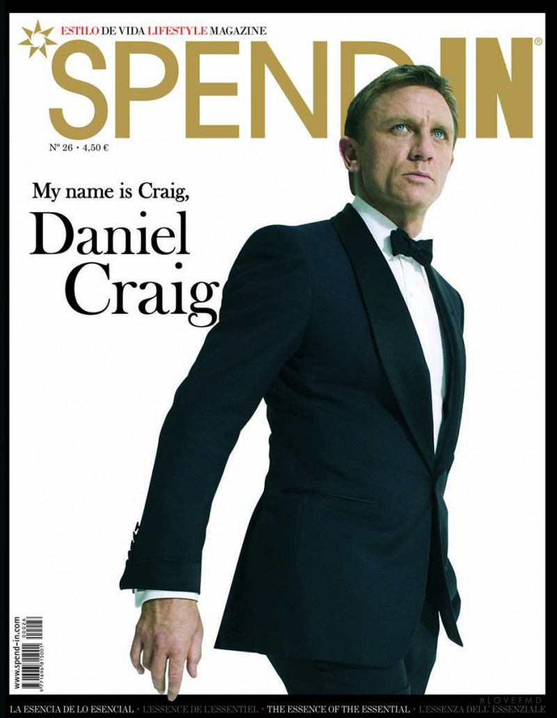 Daniel Craig featured on the Spend In cover from December 2008