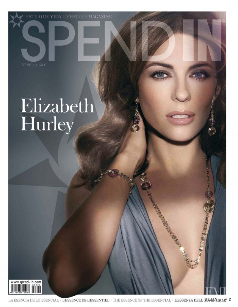 Elizabeth Hurley featured on the Spend In cover from April 2009