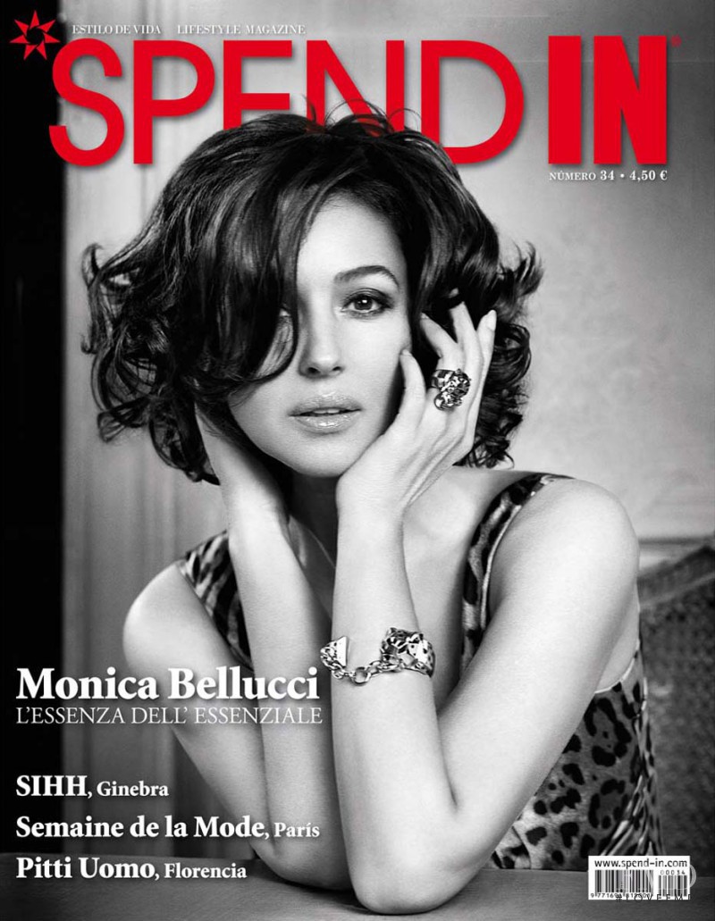 Monica Bellucci featured on the Spend In cover from August 2010