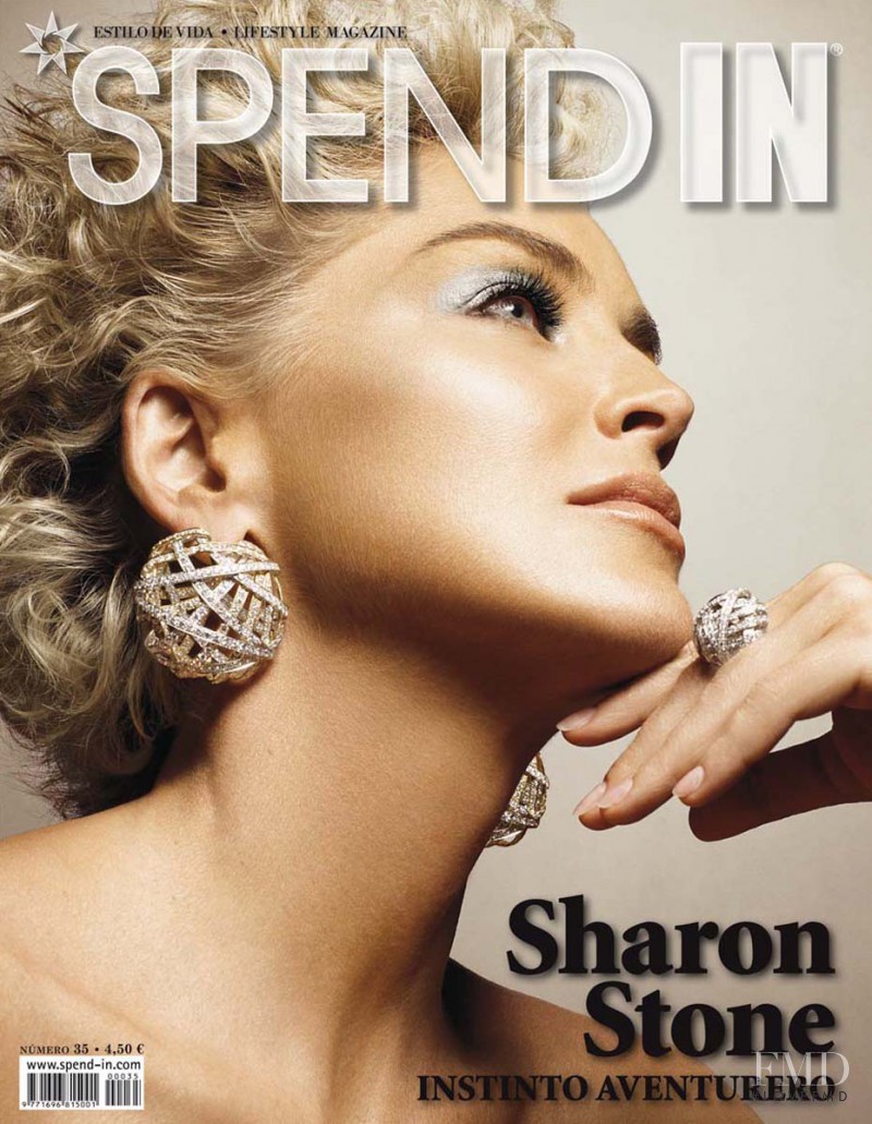 Sharon Stone featured on the Spend In cover from September 2010