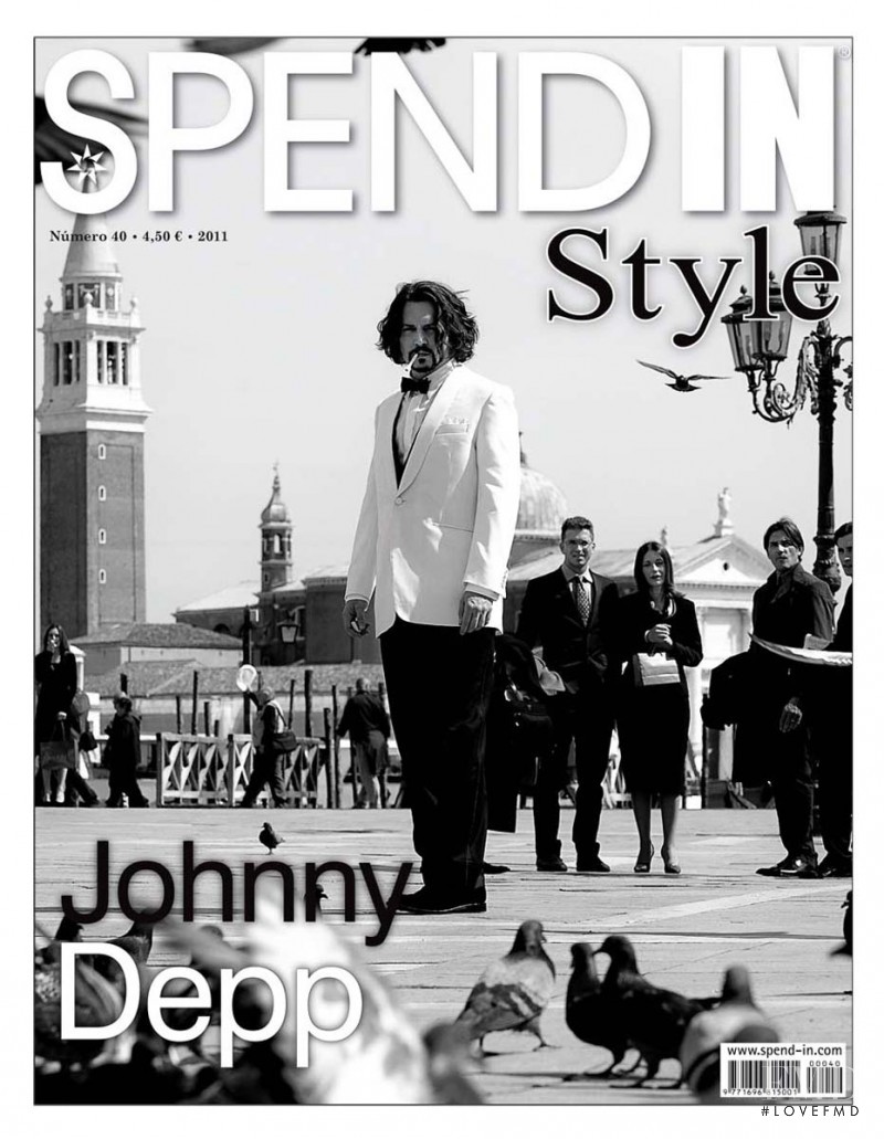 Johnny Depp featured on the Spend In cover from March 2011