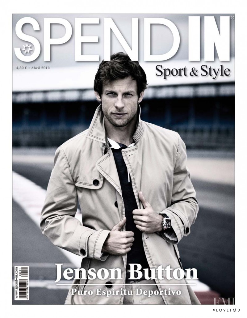Jenson Button featured on the Spend In cover from April 2012
