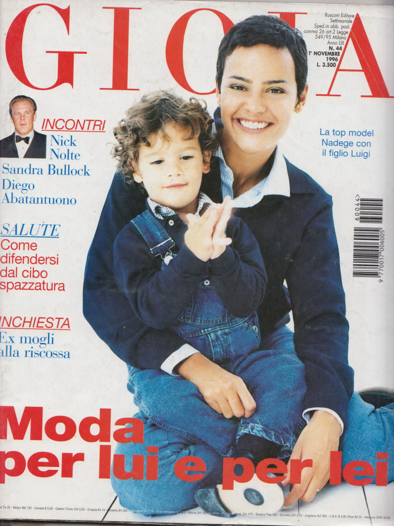 Nadege du Bospertus featured on the Gioia cover from November 1996